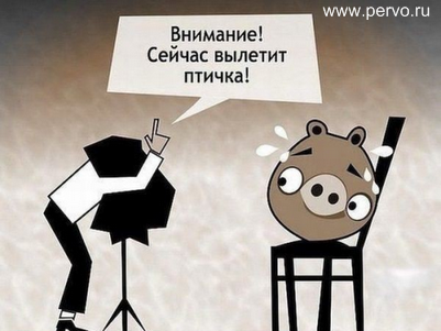 Сейчас вылетит птичка