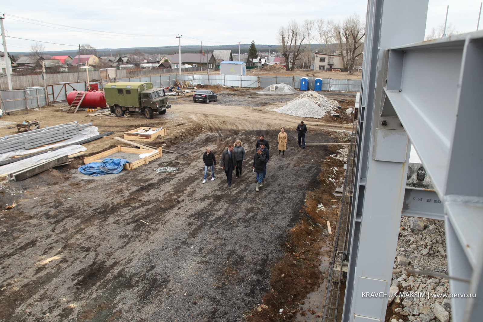 Глава проинспектировал строительство ФОКа в Билимбае