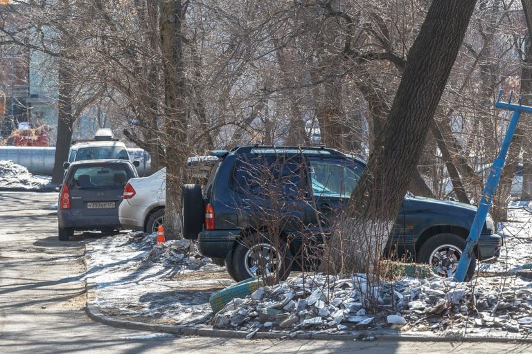 За парковку на газоне будут наказывать штрафом до 500 000 рублей