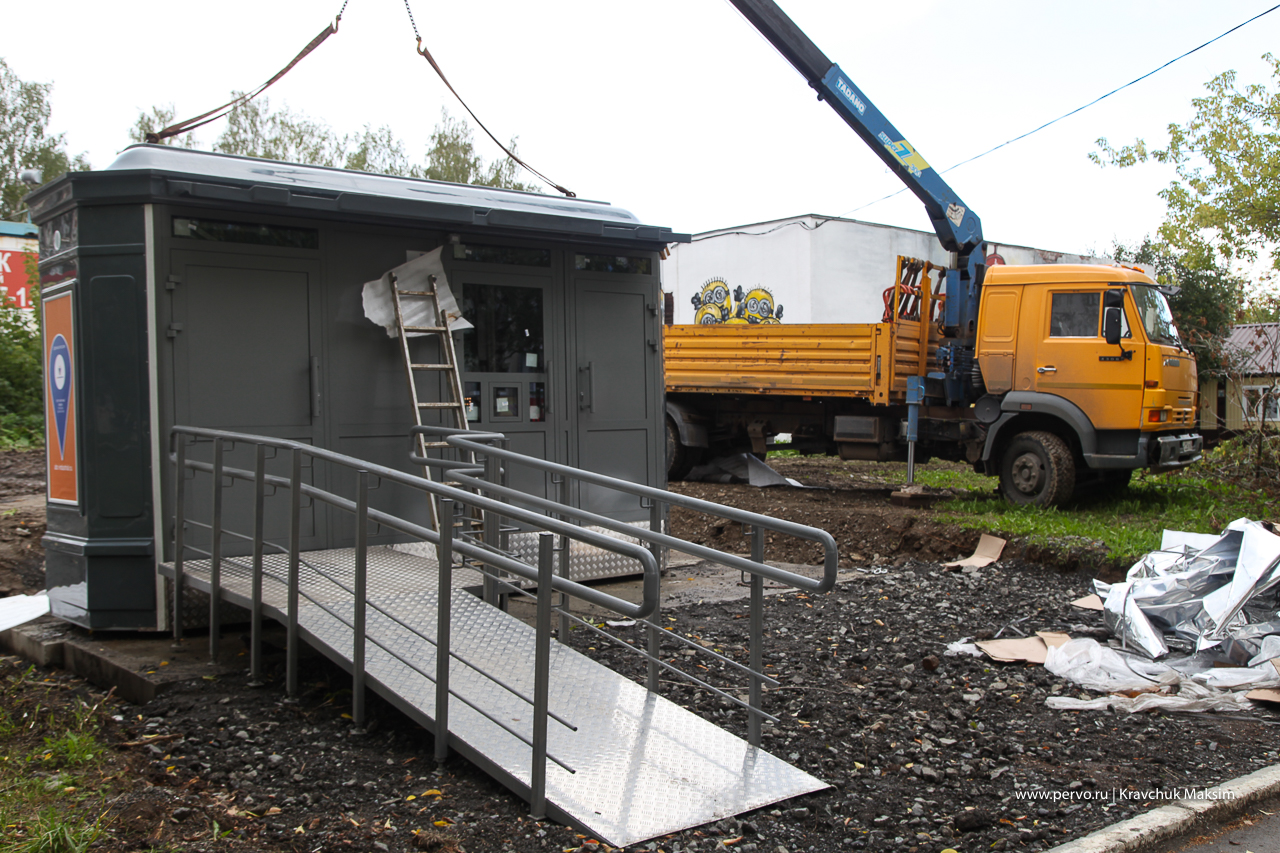 В Первоуральске устанавливают музыкальные туалеты