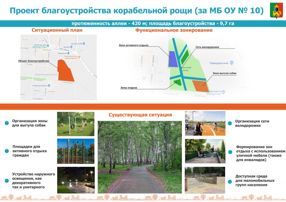 Первоуральцы голосуют за благоустройство Корабельной рощи