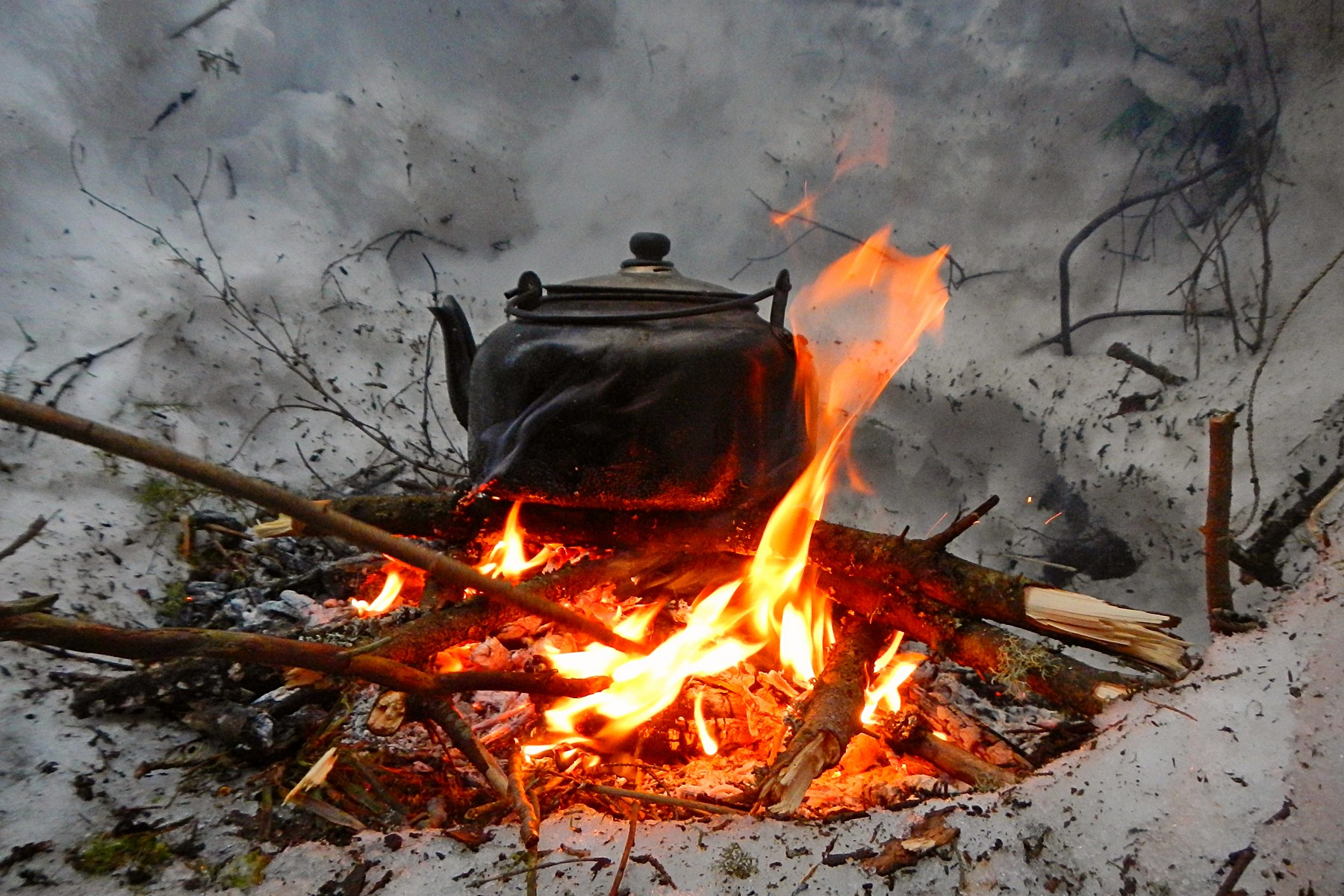 Под Первоуральском сгорела охотничья землянка, погибли двое