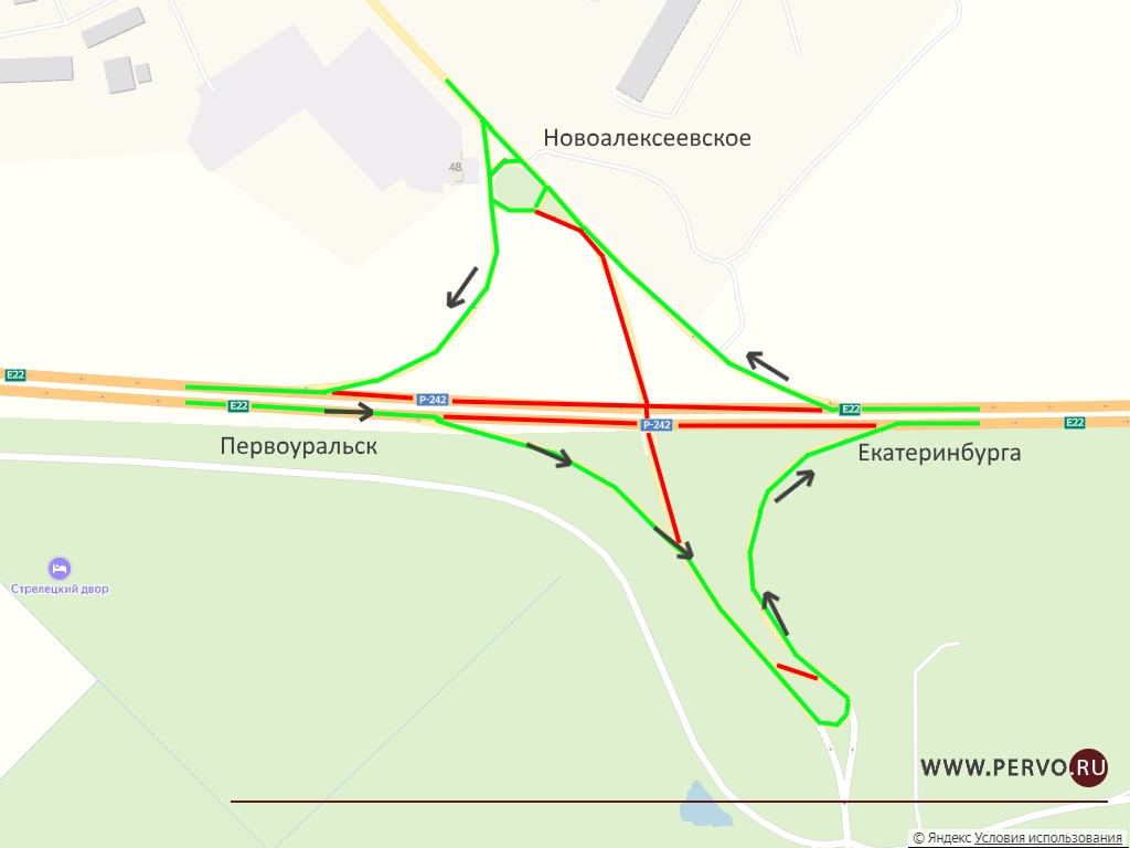 Первоуральск екатеринбург карта