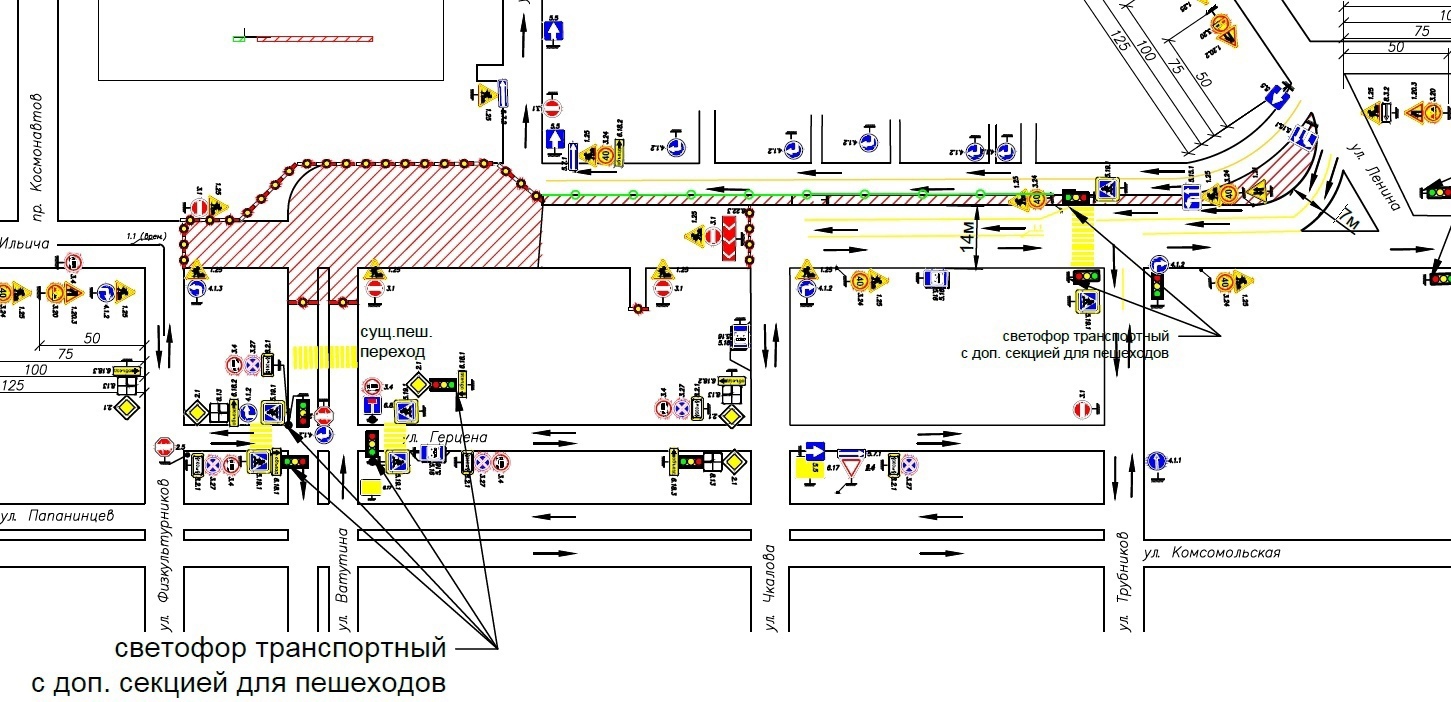 Ищем пути объездов. Схема движения в центре Первоуральска