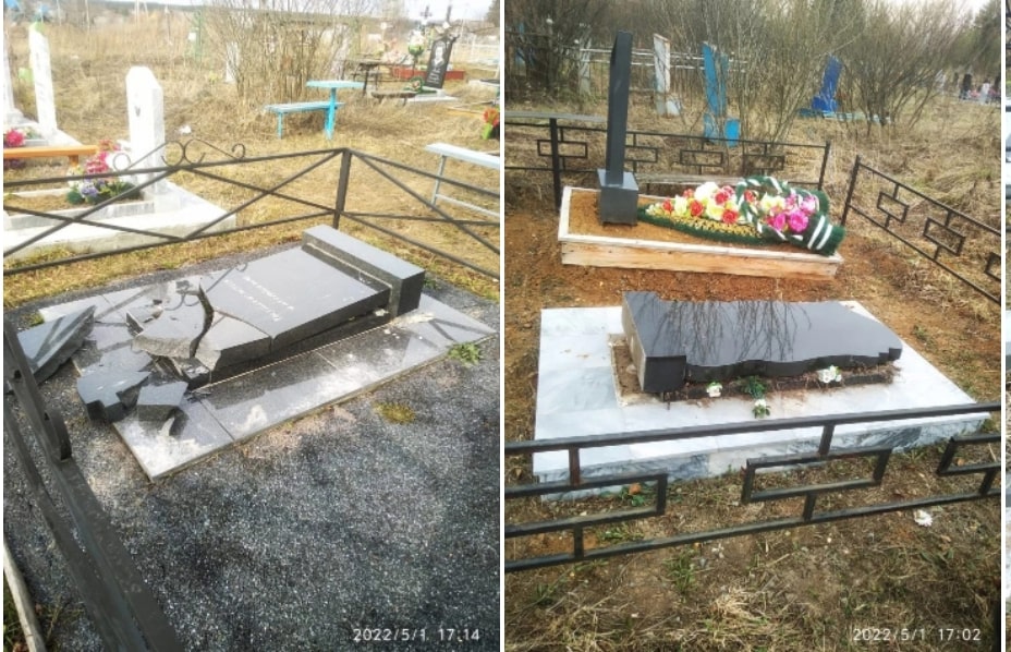 Под Первоуральском снова разгромили кладбище