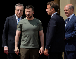 Die Welt: в Киеве Шольц, Макрон и Драги тайно убеждали Зеленского договориться с Путиным