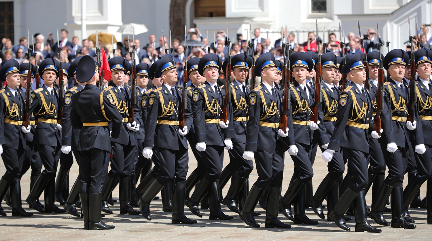 Президентский полк на параде Победы