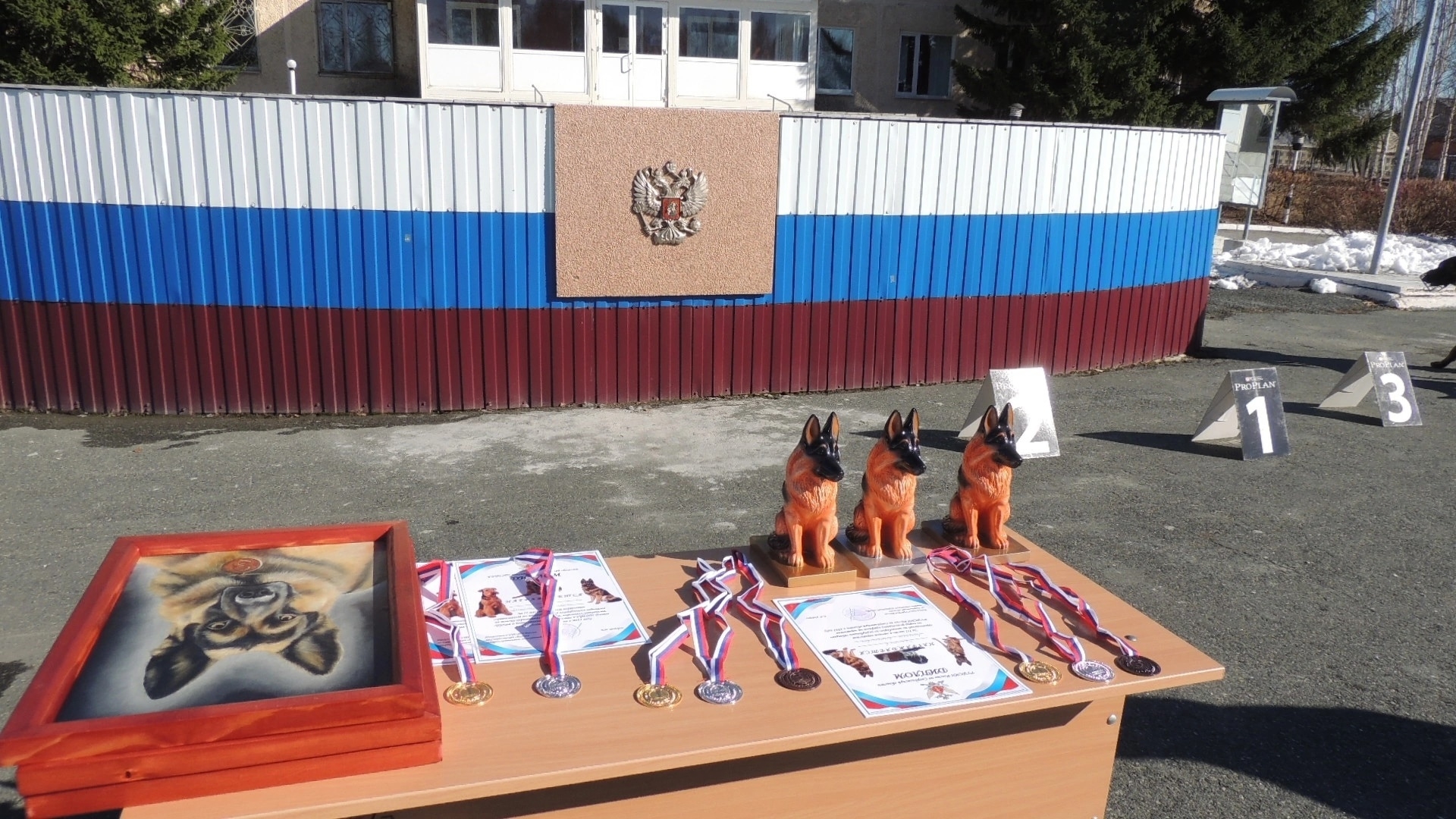 Состоялся II этап соревнований по многоборью среди специалистов-кинологов