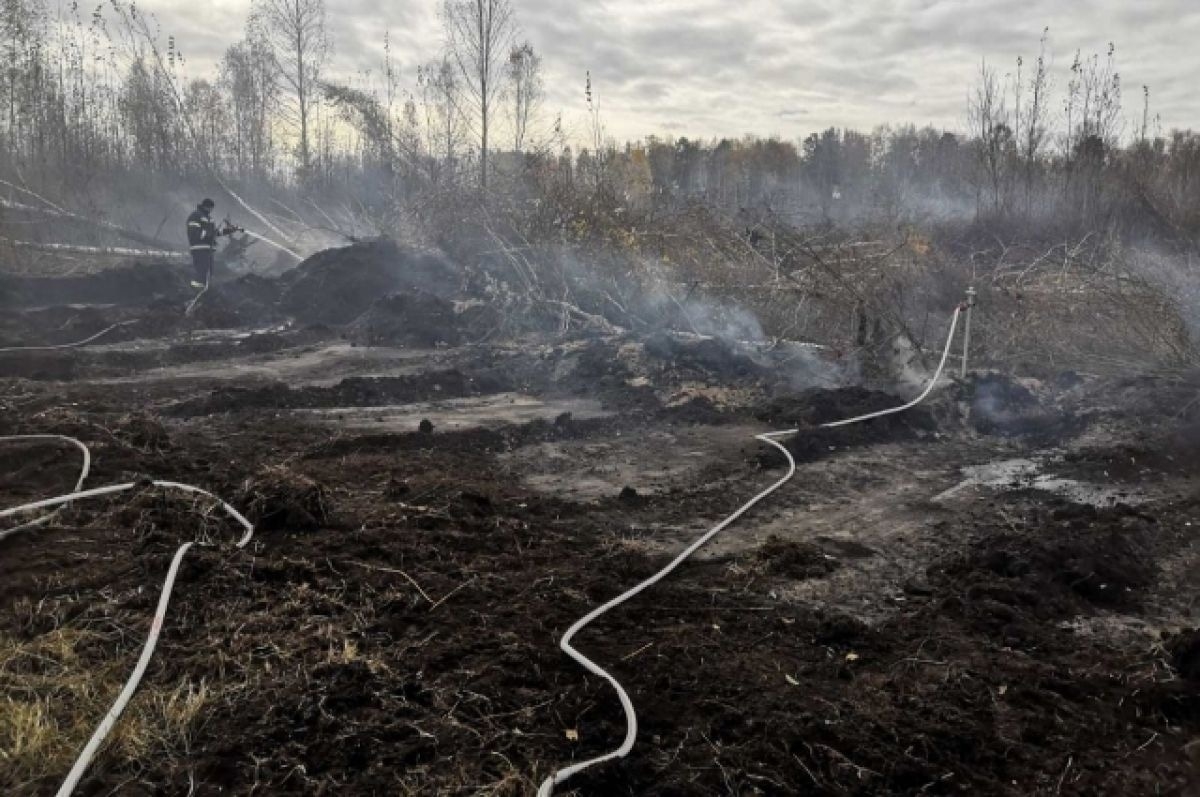 Под Первоуральском тлеют торфяники