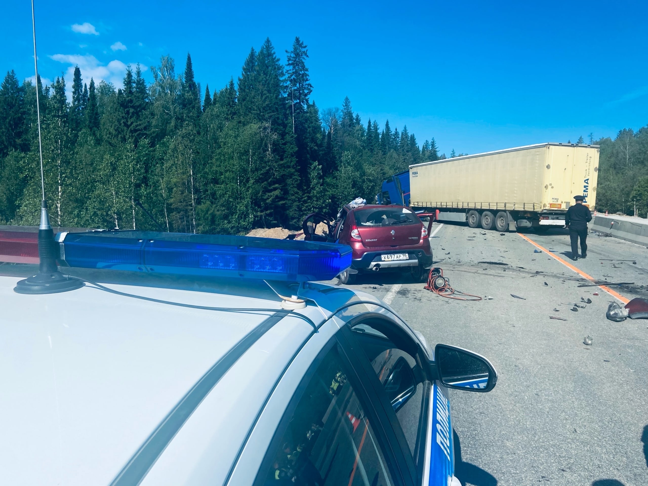 На федеральной трассе произошло смертельное ДТП