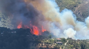 В турецком Кемере масштабные лесные пожары вплотную подошли к отелям
