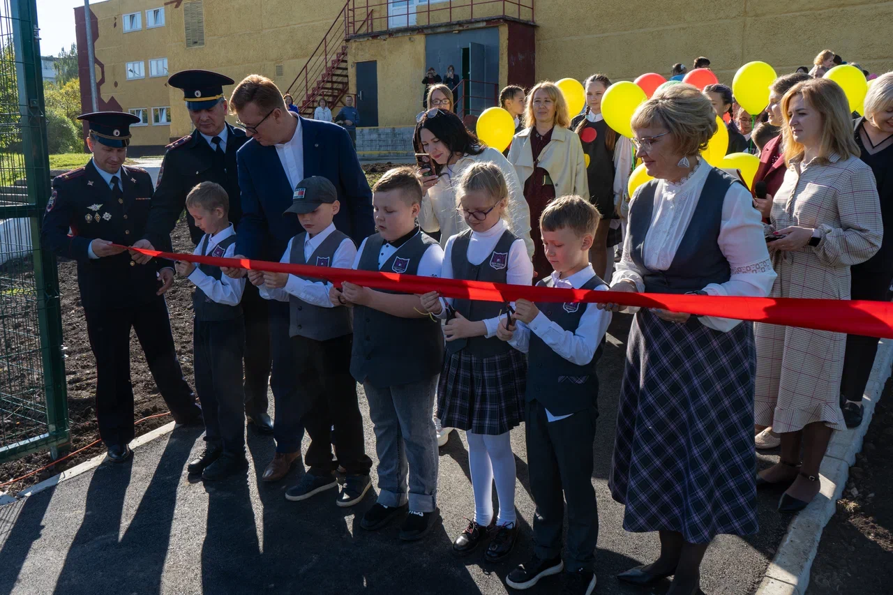 На базе школы №4 открылся детский автогородок