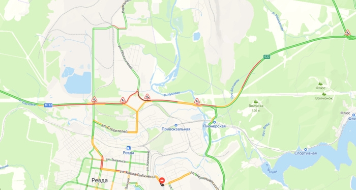 На Пермском тракте около Ревда опять собирается мегапробка