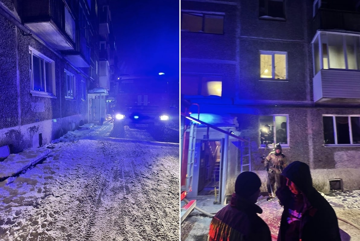 Рано утром в жилом доме произошло возгорание квартиры