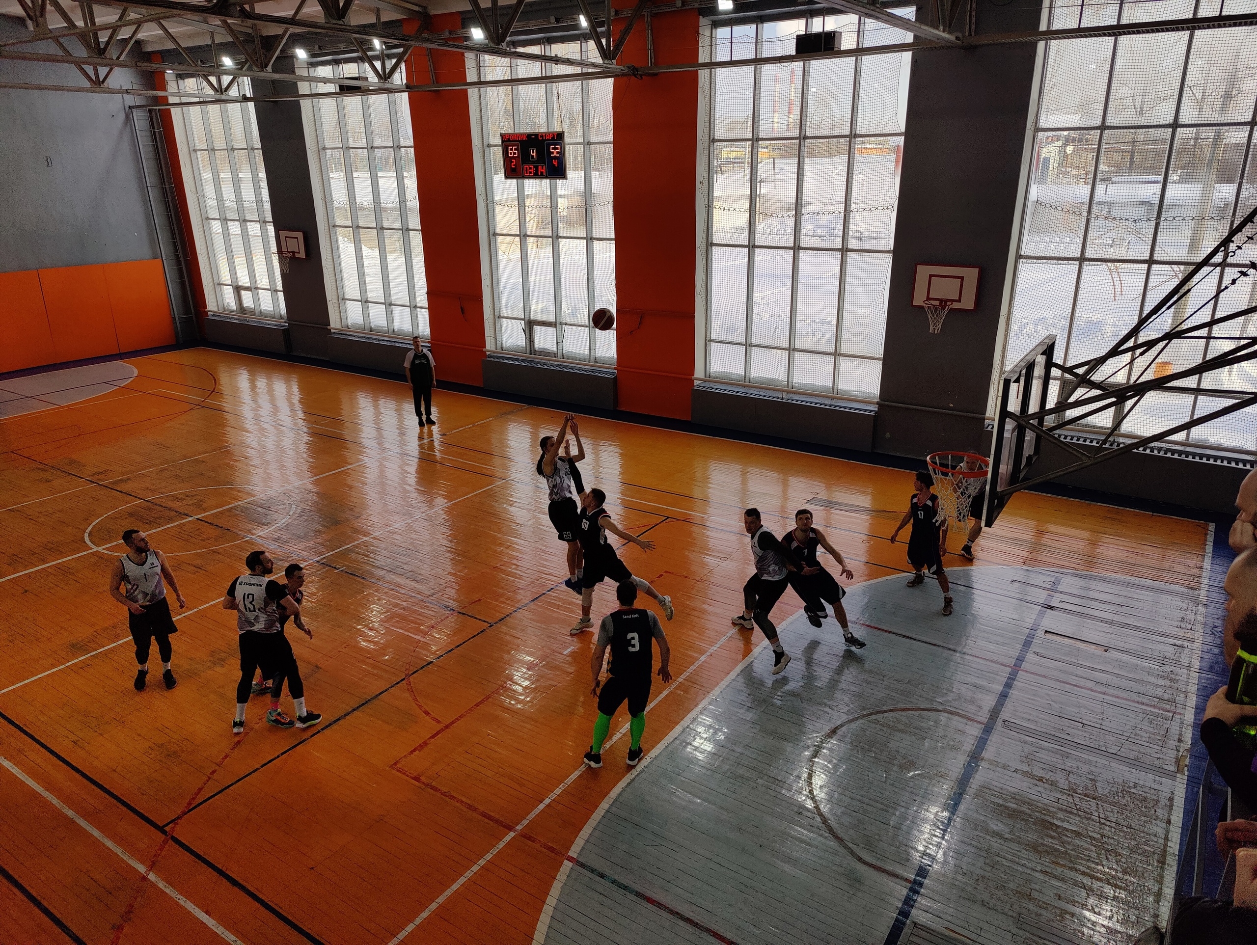 Положение команд после седьмого тура чемпионата города по баскетболу