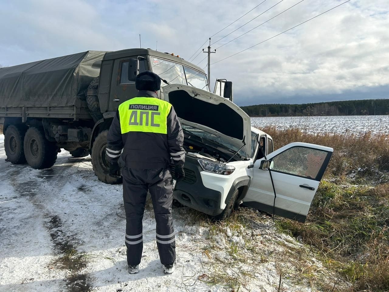 Водитель «Нивы» погиб в лобовом ДТП с «Камазом»