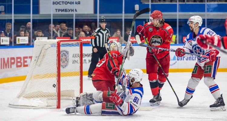 В Ледовом дворце состоялся матч Чемпионата Всероссийской хоккейной лиги