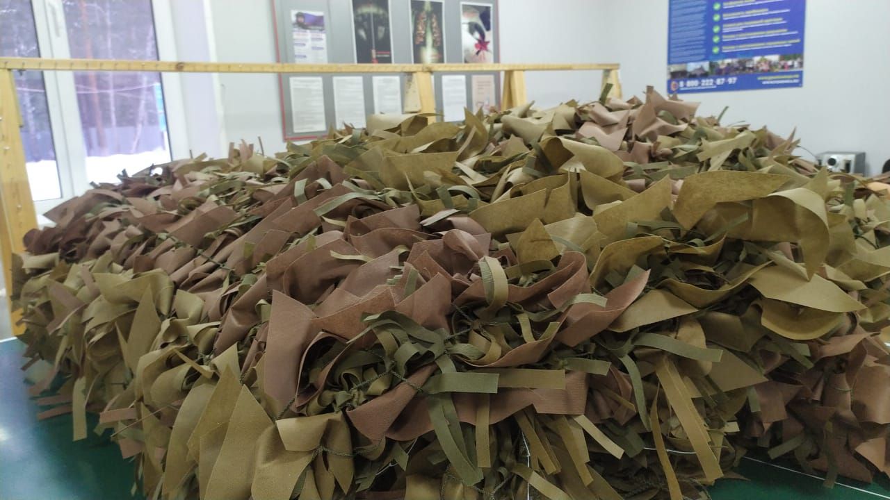 Осужденные исправцентра изготавливают масксети для СВО