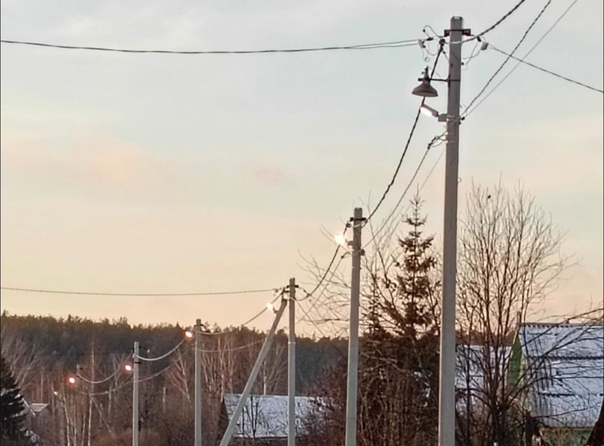 В деревне Старые Решеты оборудовали новую систему освещения