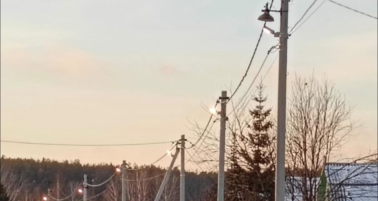 В деревне Старые Решеты оборудовали новую систему освещения