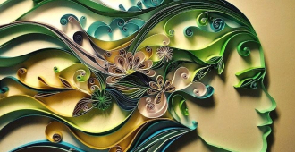 Авторская техника создания объемных инсталляций из бумаги