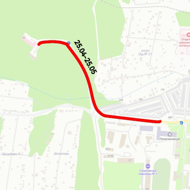 План дорожных работ в муниципальном округе Первоуральск