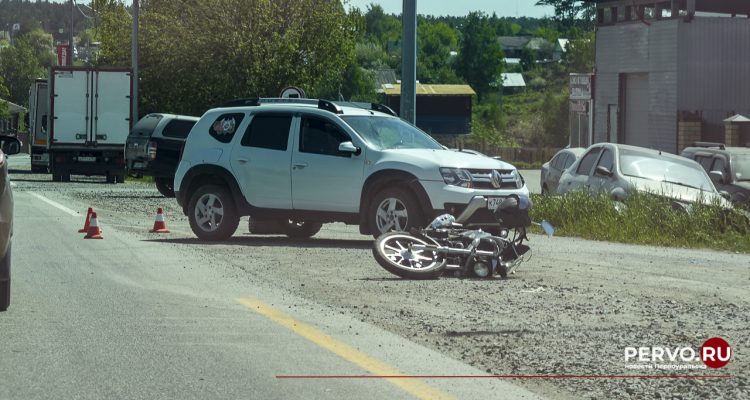 В Первоуральске сбила мотоциклиста