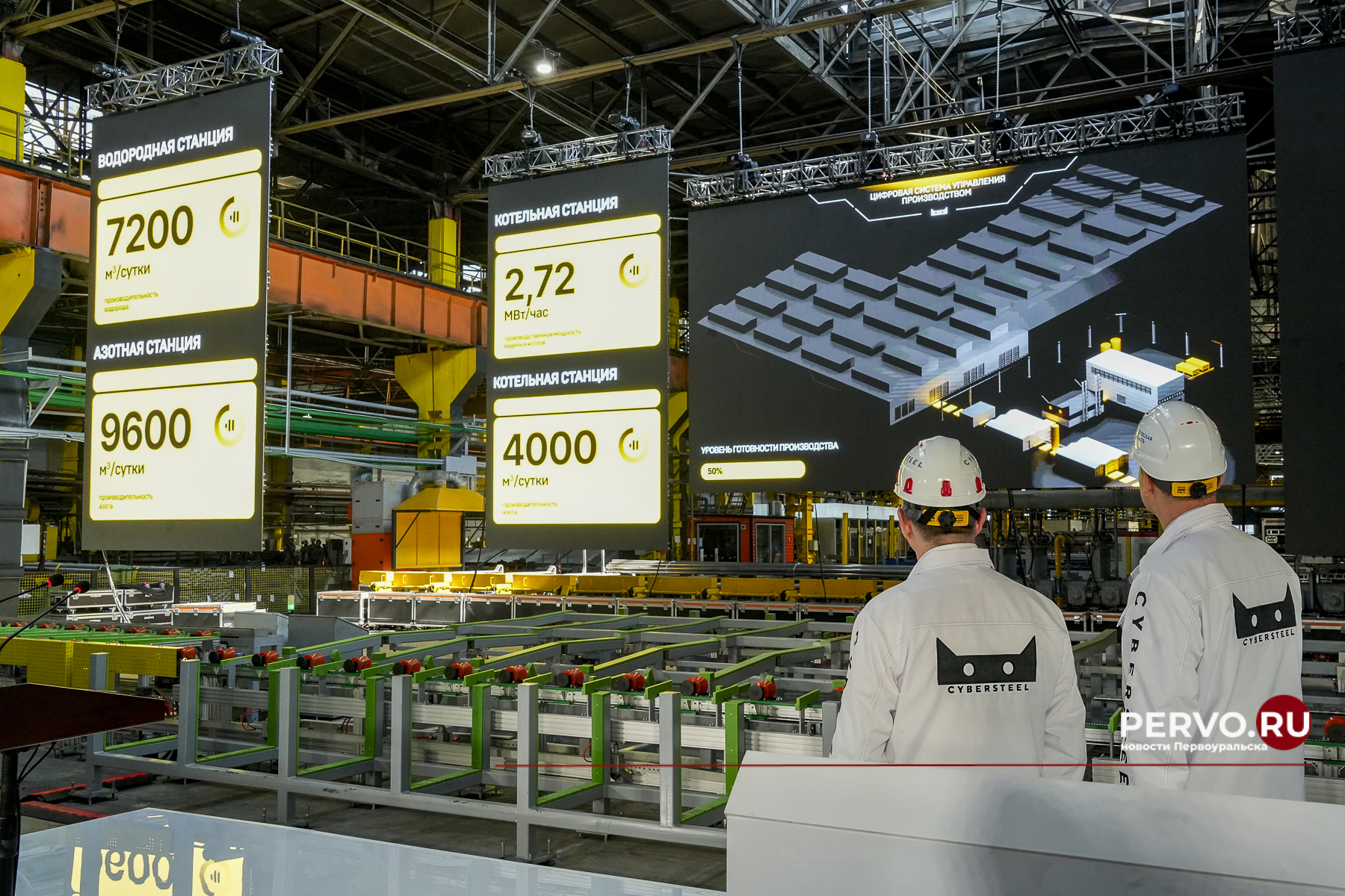 Денис Паслер и Андрей Комаров запустили новое производство по выпуску холоднодеформированных нержавеющих труб в Первоуральске