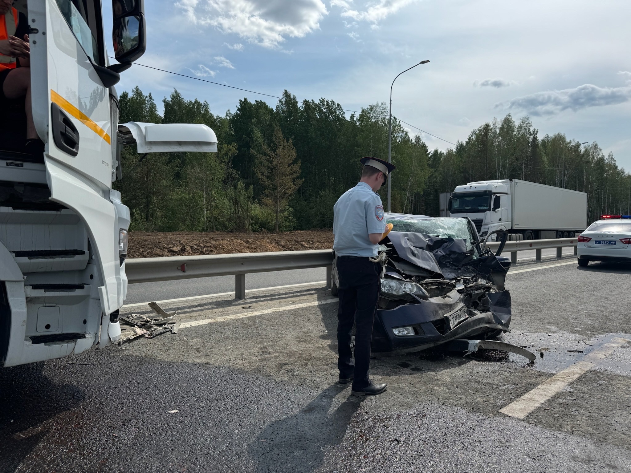 В ГИБДД сообщили подробности жесткого ДТП под Первоуральском