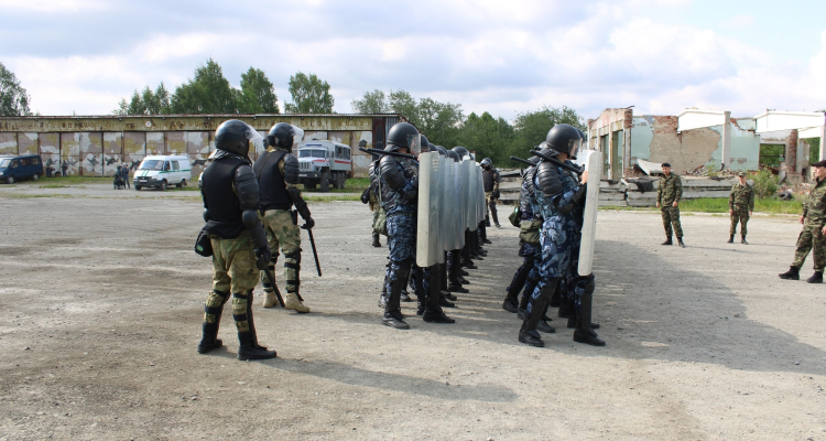В ГУФСИН прошли учения по предотвращению массовых беспорядков