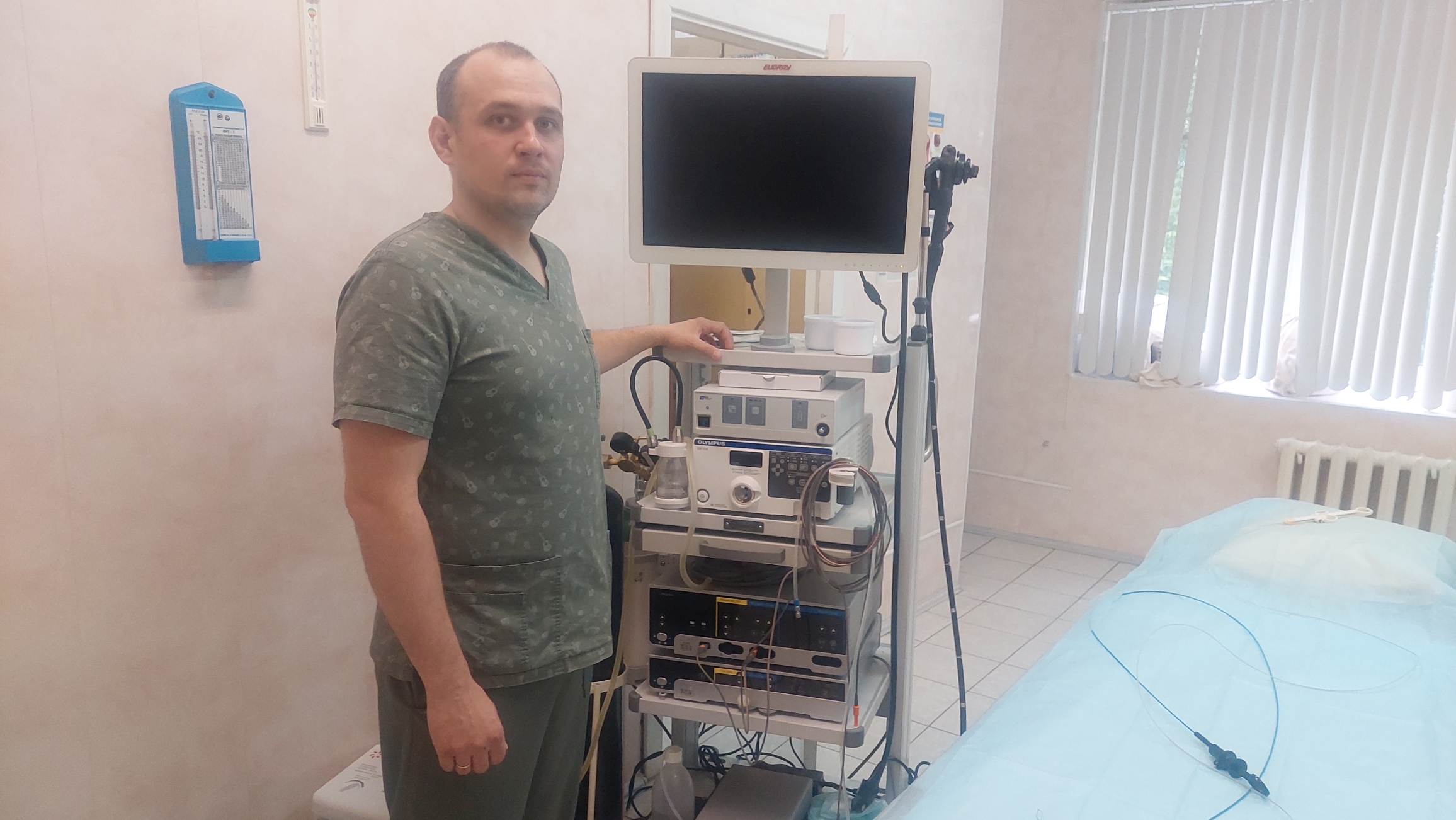 Отделение больницы пополнилось новой видео эндоскопической стойкой