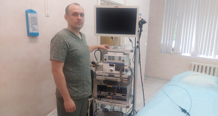 Отделение больницы пополнилось новой видео эндоскопической стойкой