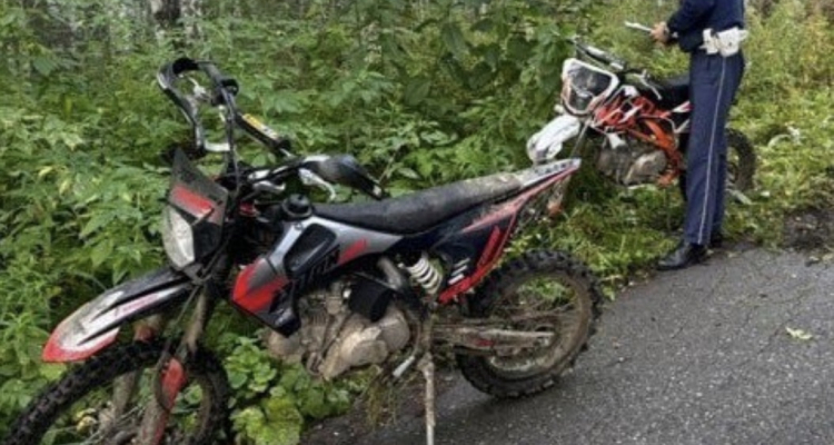 Несовершеннолетние мотоциклисты спровоцировали ДТП