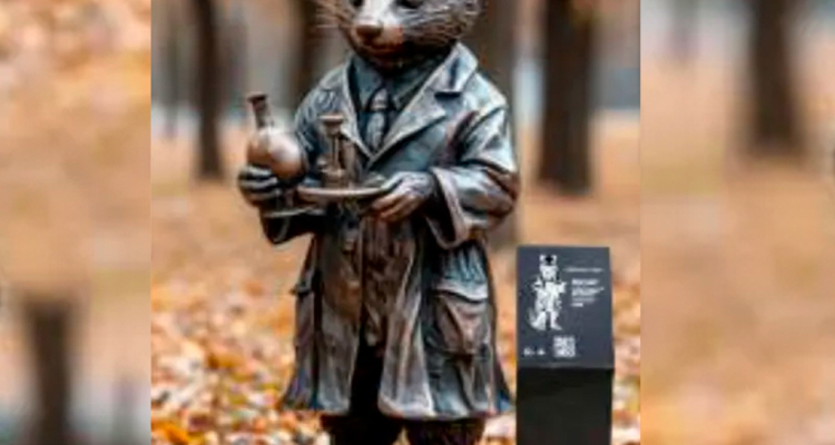 В Первоуральске установят бронзовую скульптуру соболя-химика