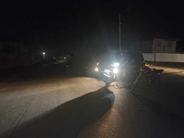 Очередной питбайкер попал в ДТП