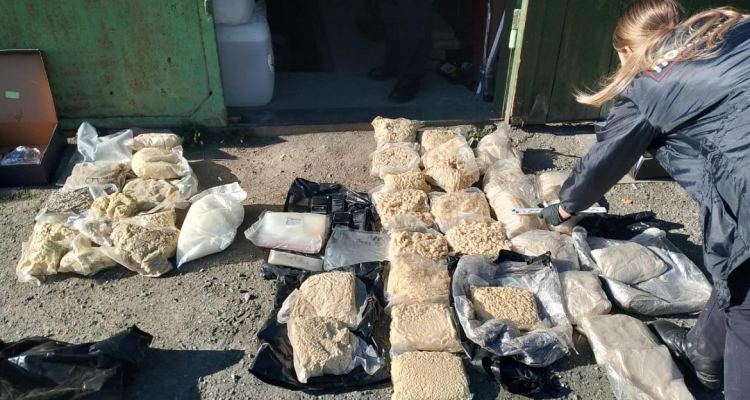 Полицейские изъяли из гаража более 48 кг «синтетики» и прекурсоров