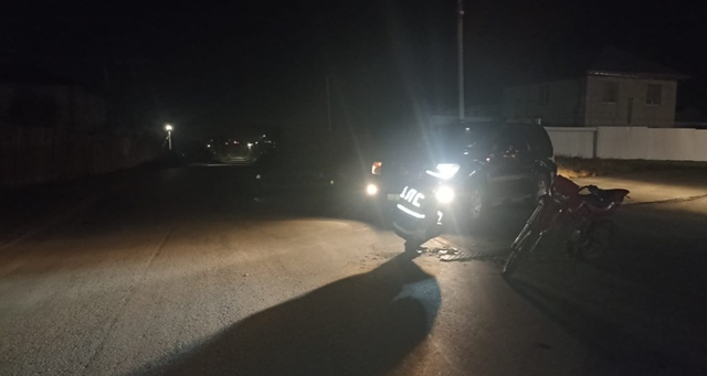 Очередной питбайкер попал в ДТП