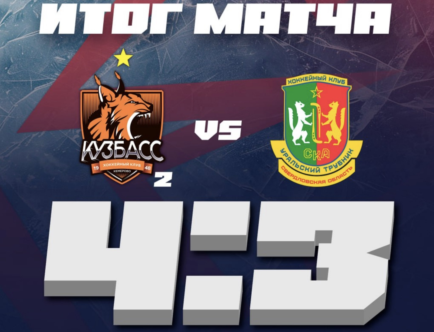 «СКА-Уральский Трубник» проиграл ХК «Кузбасс-2»