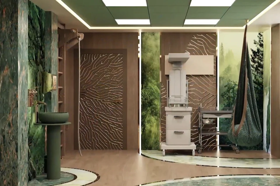 В перинатальном центре палаты приобретут природный дизайн