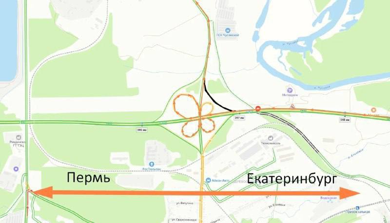 Съезд на Первоуральск закрыли