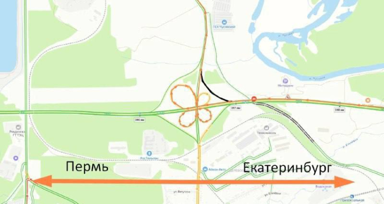 Съезд на Первоуральск закрыли