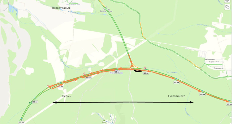 Сегодня закрыли выезд из Первоуральска на федеральную дорогу