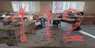 Появились первые кадры из школы в Красноярске, в которой ученица устроила поджог