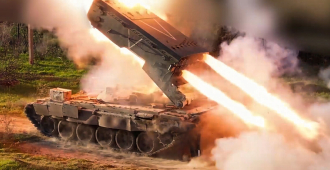 Российские военные задействовали на Украине новейшую тяжелую огнеметную систему