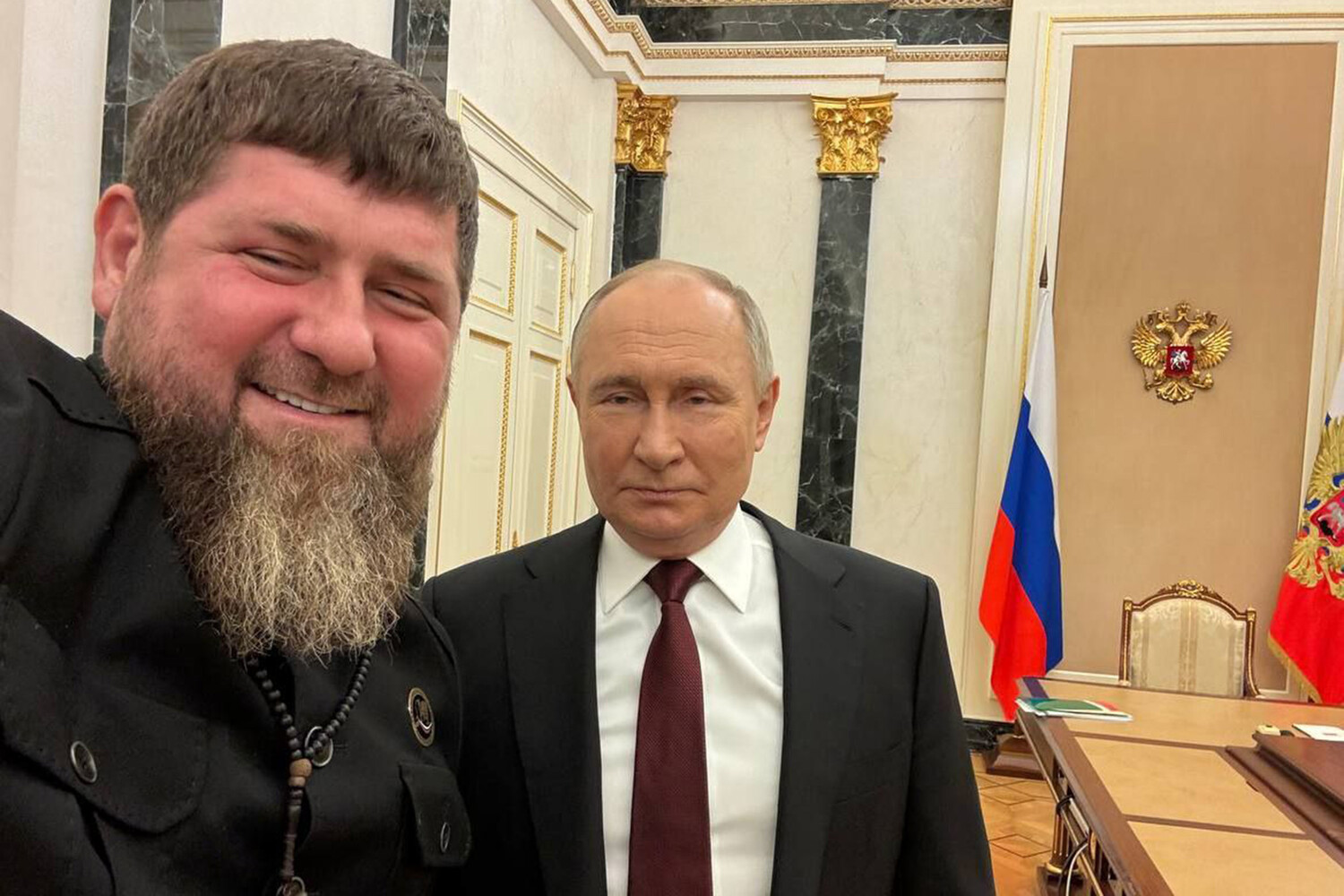 Путин провел встречу с Кадыровым в Кремле