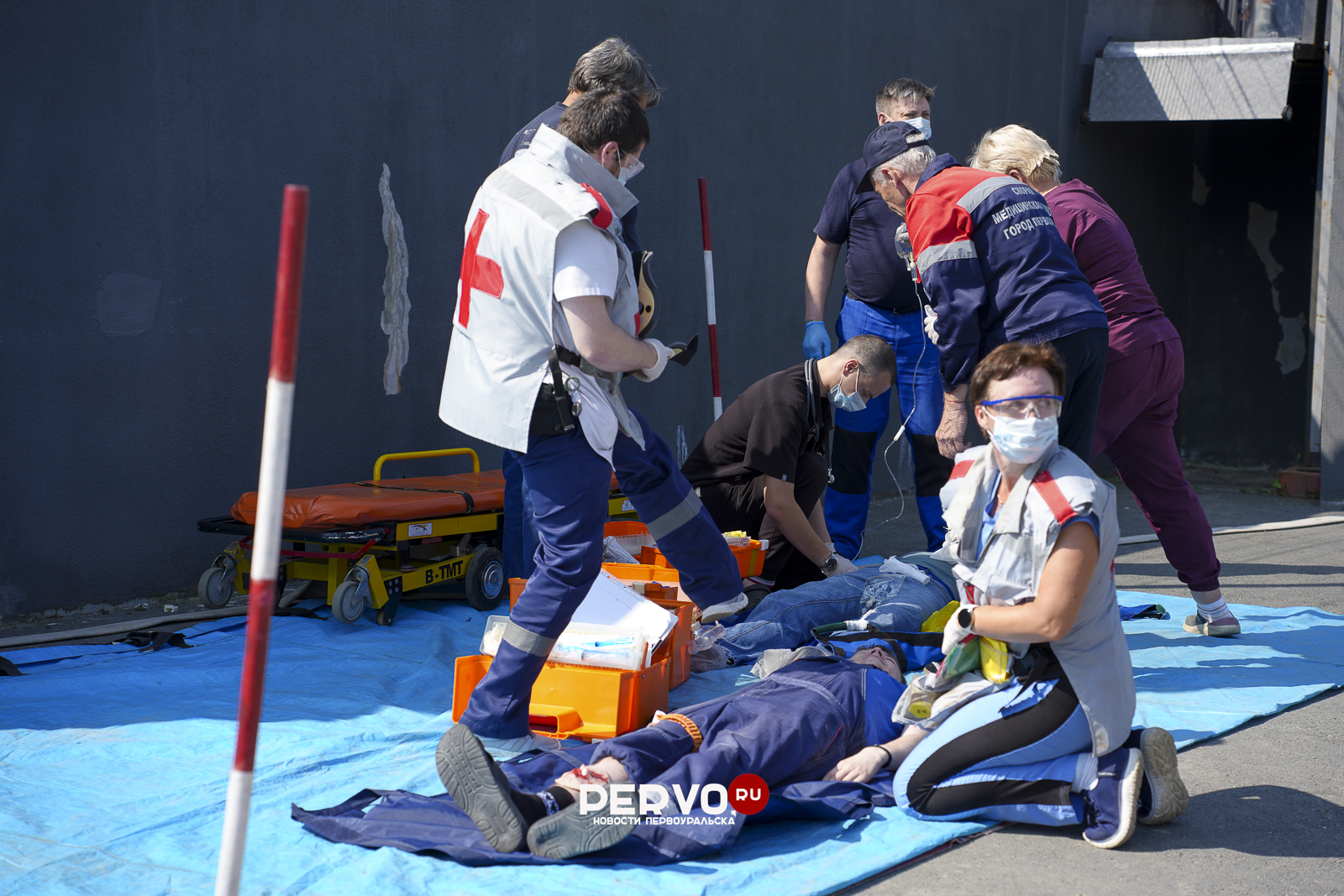 В Первоуральске прошли учения спасателей
